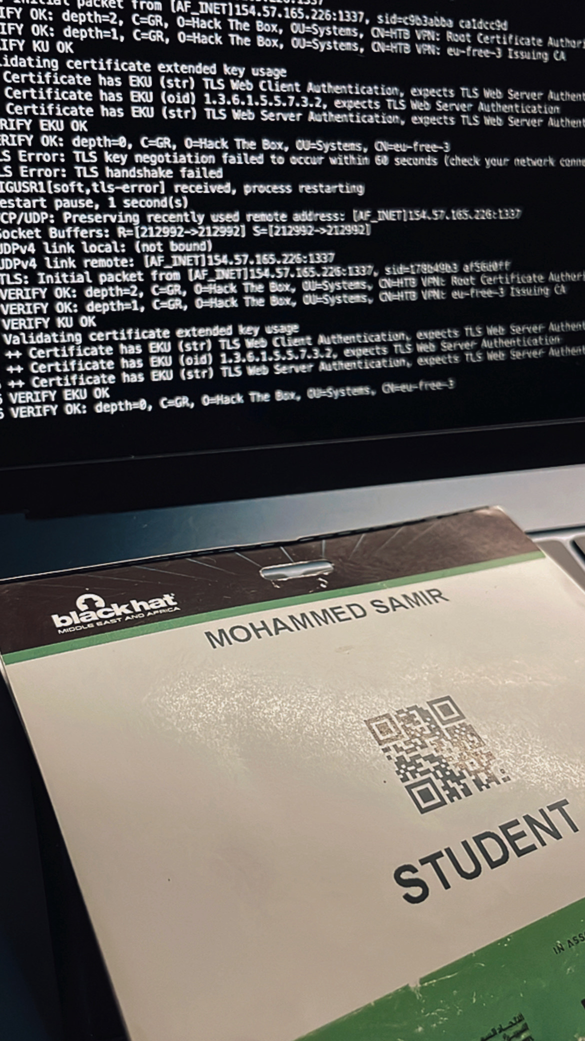 Black Hat MEA 2024 attendee badge — Mohammed Samir